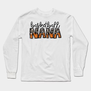 Basketball Nana Leopard   Basketball Nana Long Sleeve T-Shirt